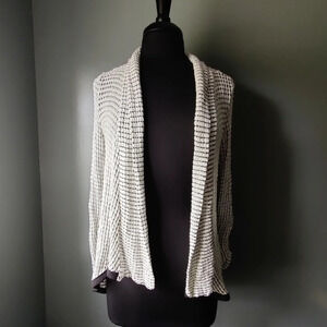 *NWT* Anthropologie Mauve Black and White Bubble Cardigan